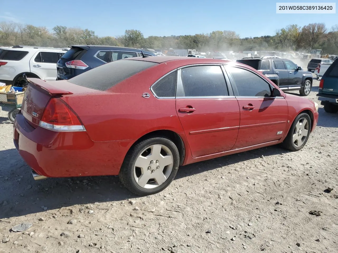 2008 Chevrolet Impala Super Sport VIN: 2G1WD58C389136420 Lot: 77190734