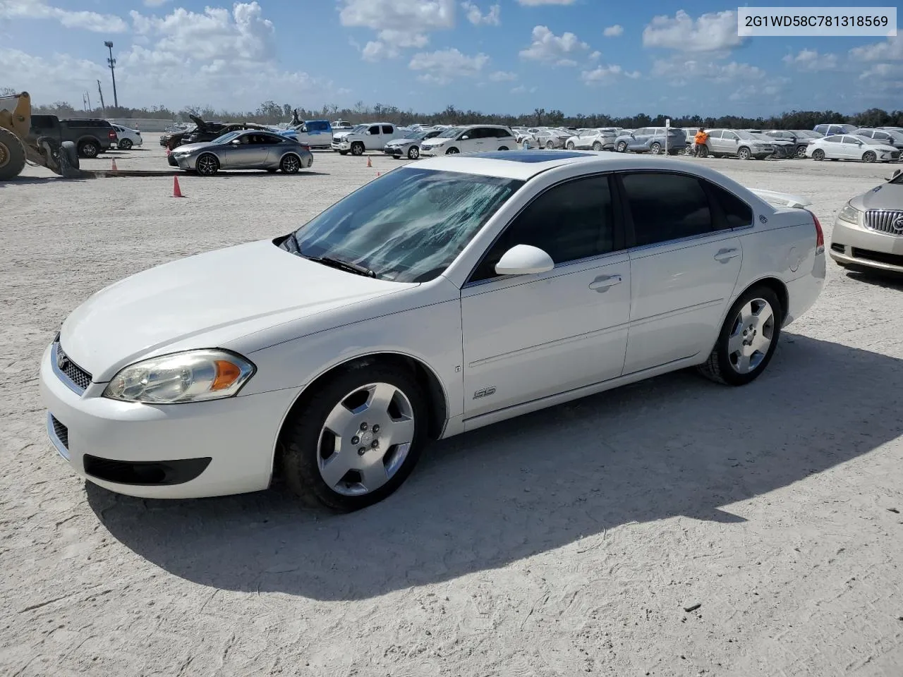 2G1WD58C781318569 2008 Chevrolet Impala Super Sport