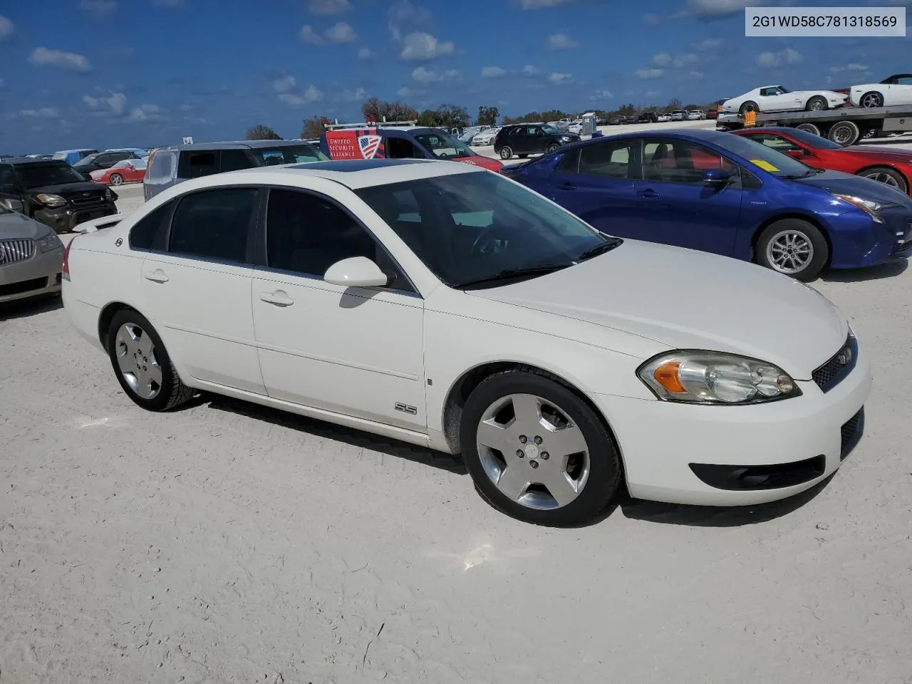 2G1WD58C781318569 2008 Chevrolet Impala Super Sport