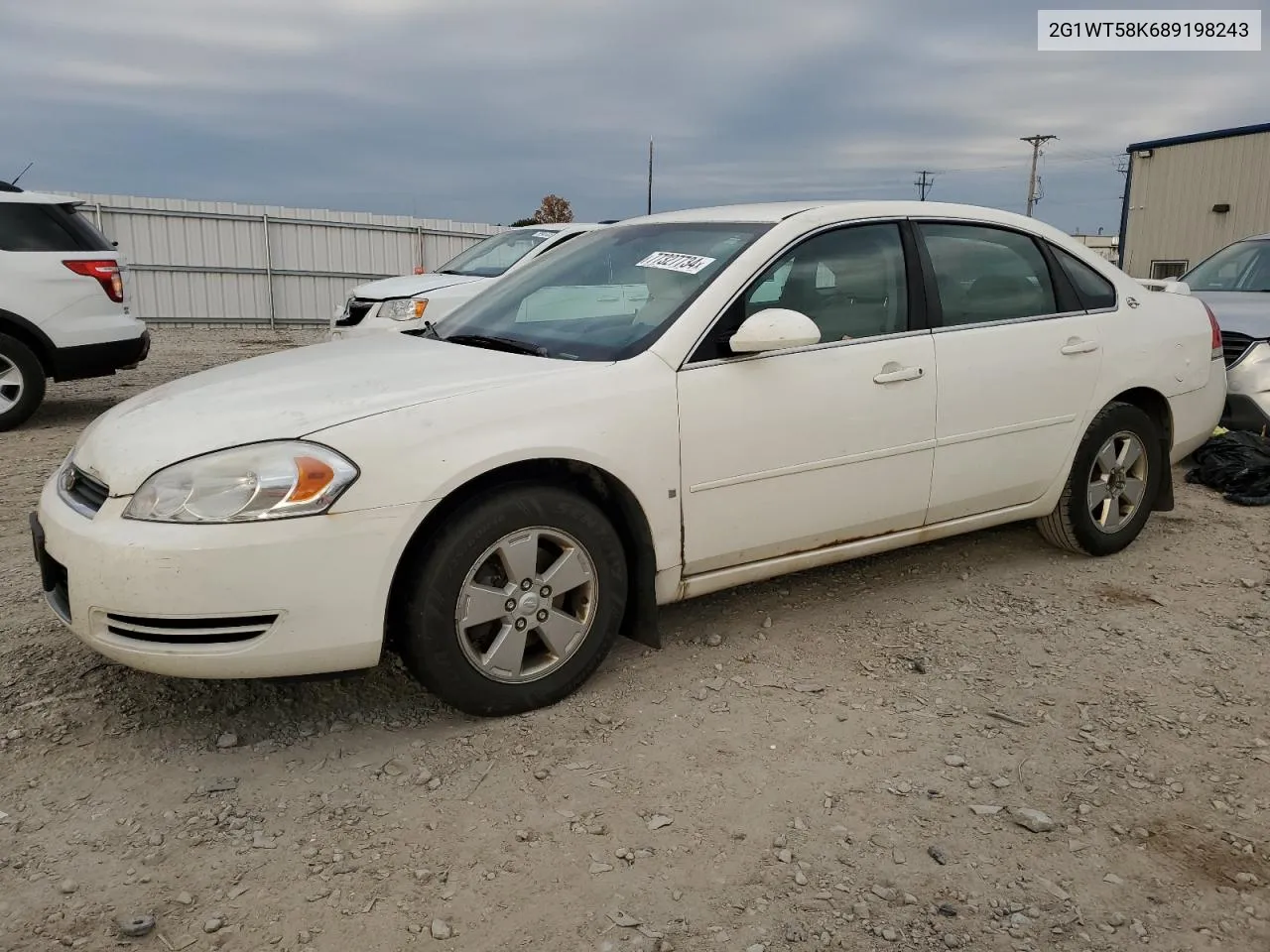 2008 Chevrolet Impala Lt VIN: 2G1WT58K689198243 Lot: 77327734