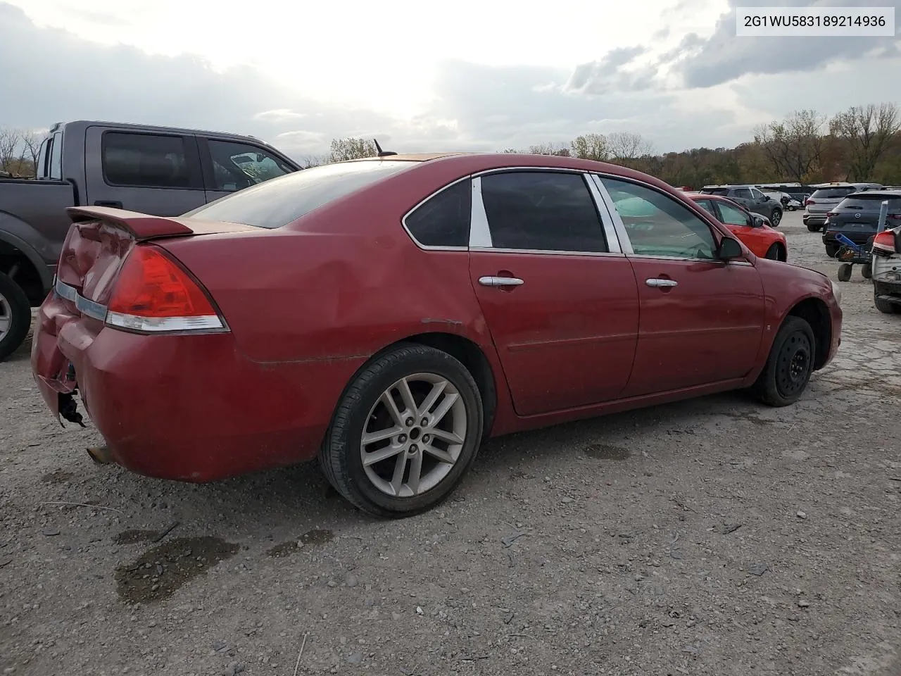 2008 Chevrolet Impala Ltz VIN: 2G1WU583189214936 Lot: 77341354