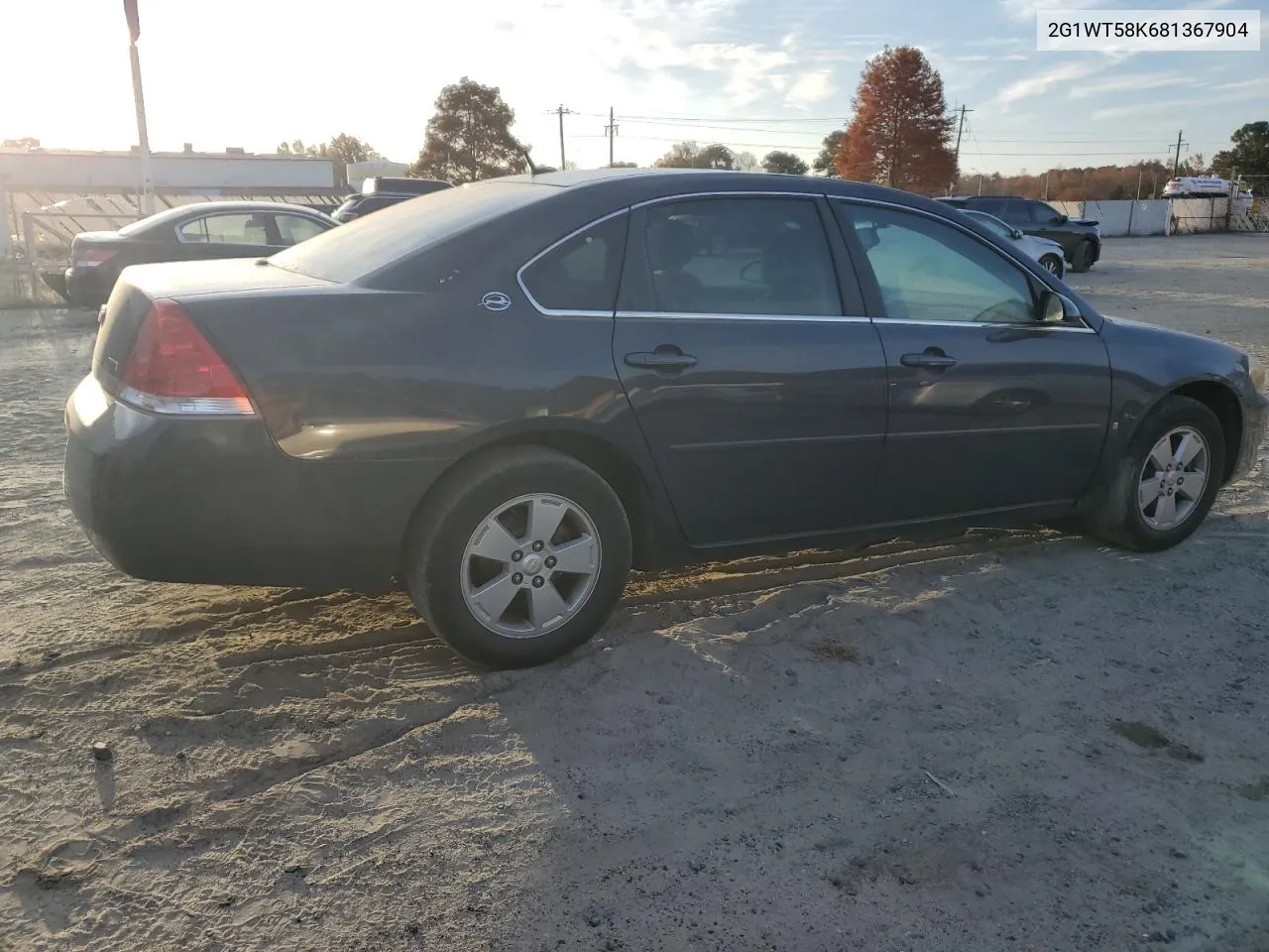 2008 Chevrolet Impala Lt VIN: 2G1WT58K681367904 Lot: 77548354