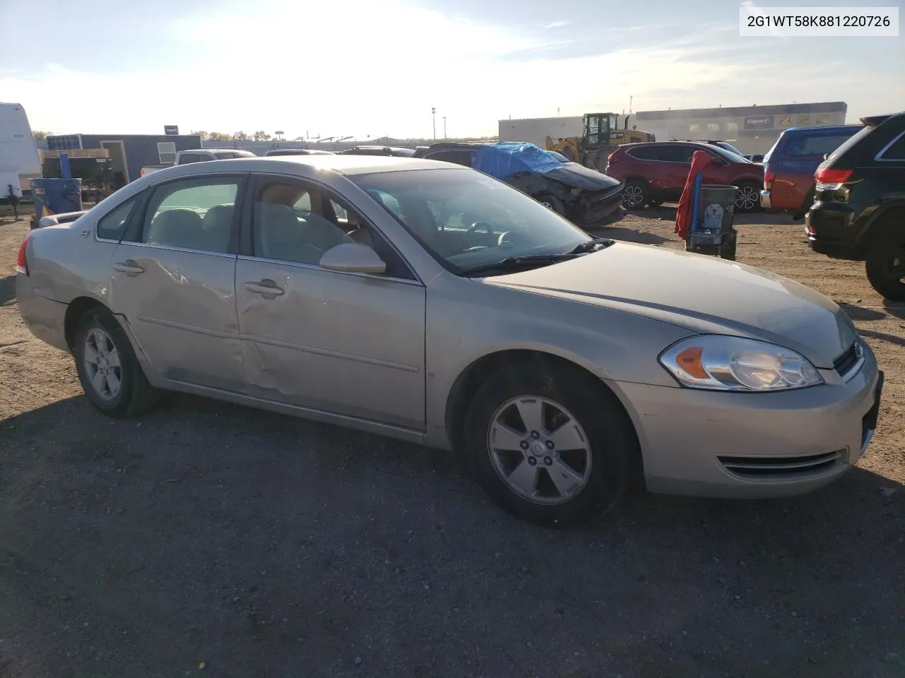 2008 Chevrolet Impala Lt VIN: 2G1WT58K881220726 Lot: 77656714