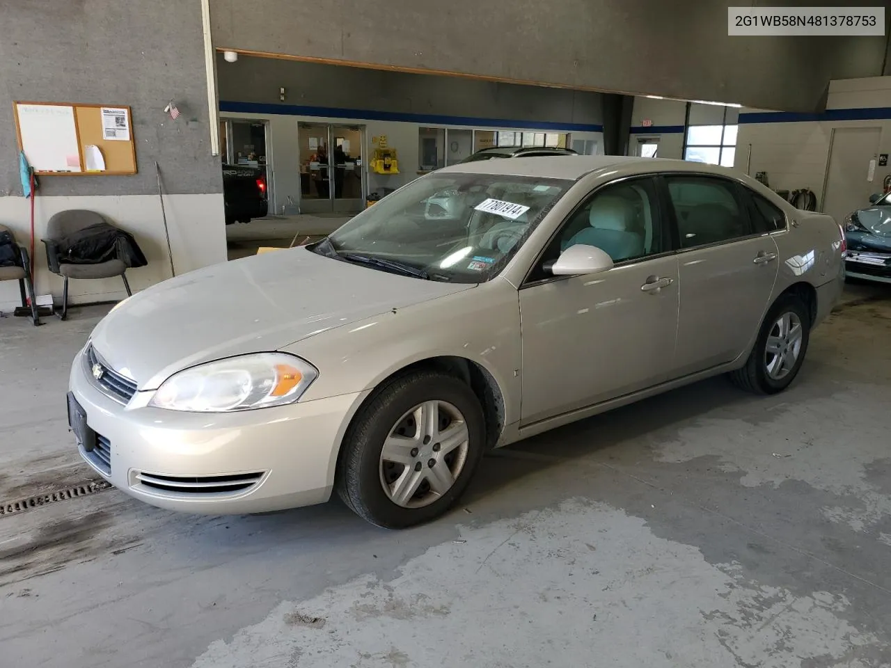 2008 Chevrolet Impala Ls VIN: 2G1WB58N481378753 Lot: 77801914