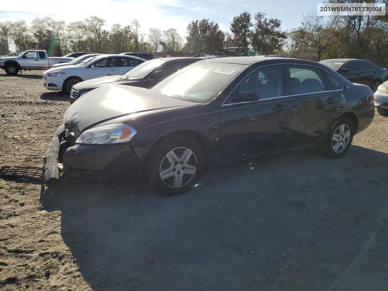 2008 Chevrolet Impala Ls VIN: 2G1WB58N781330504 Lot: 77958194