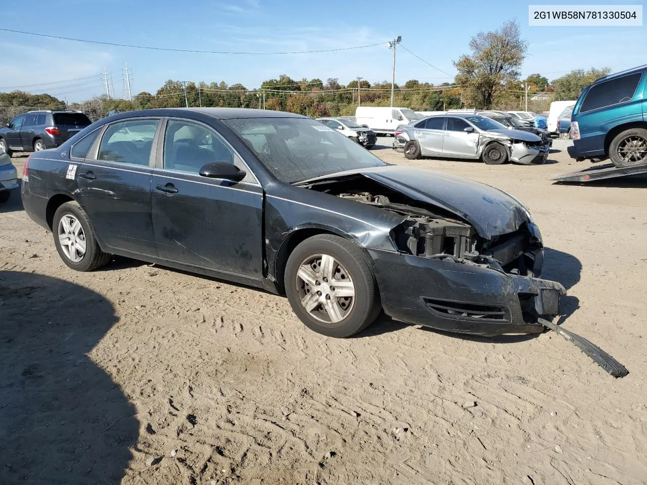 2008 Chevrolet Impala Ls VIN: 2G1WB58N781330504 Lot: 77958194