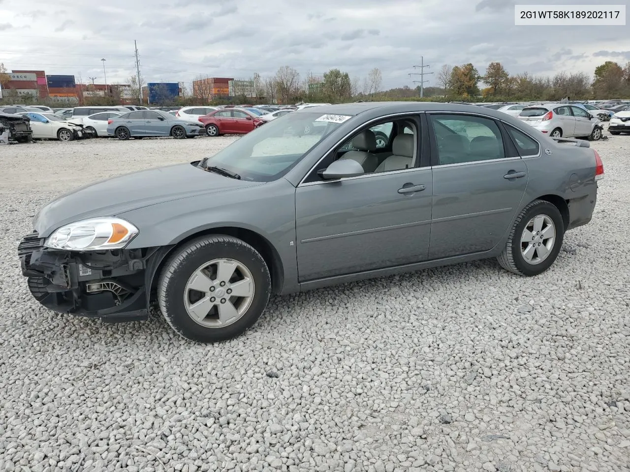 2008 Chevrolet Impala Lt VIN: 2G1WT58K189202117 Lot: 78494734