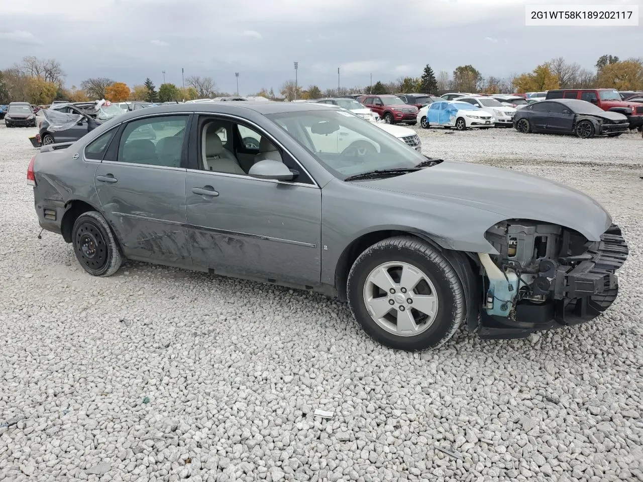 2008 Chevrolet Impala Lt VIN: 2G1WT58K189202117 Lot: 78494734