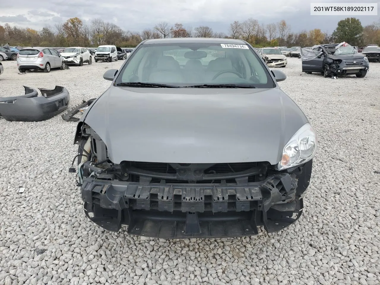 2008 Chevrolet Impala Lt VIN: 2G1WT58K189202117 Lot: 78494734