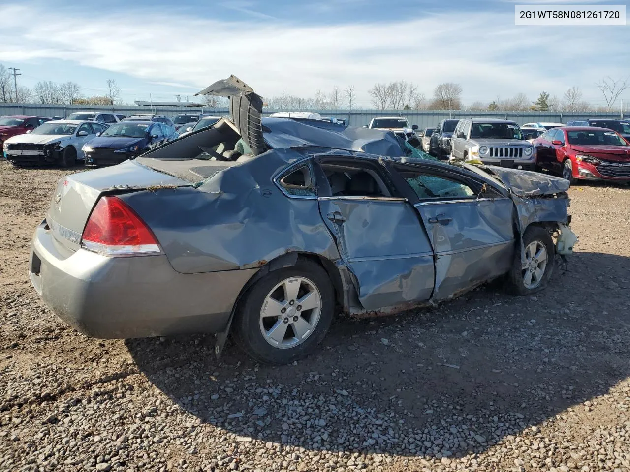 2008 Chevrolet Impala Lt VIN: 2G1WT58N081261720 Lot: 79188404