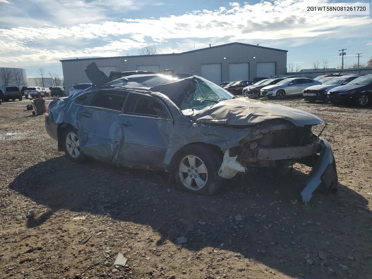 2008 Chevrolet Impala Lt VIN: 2G1WT58N081261720 Lot: 79188404