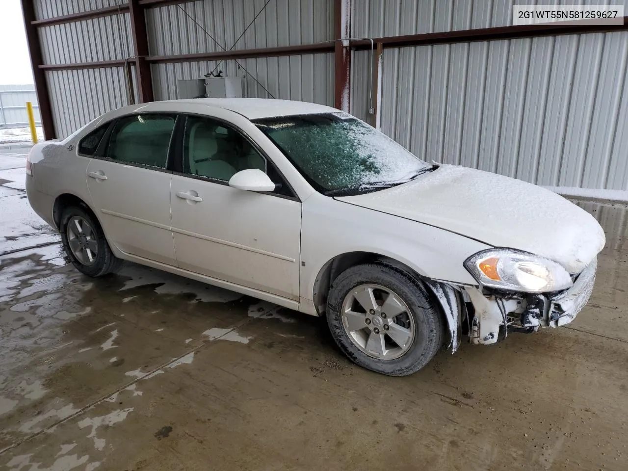 2008 Chevrolet Impala Lt VIN: 2G1WT55N581259627 Lot: 79582004