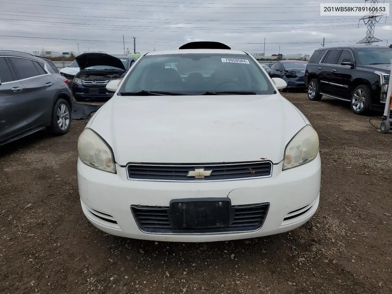 2008 Chevrolet Impala Ls VIN: 2G1WB58K789160653 Lot: 79950584