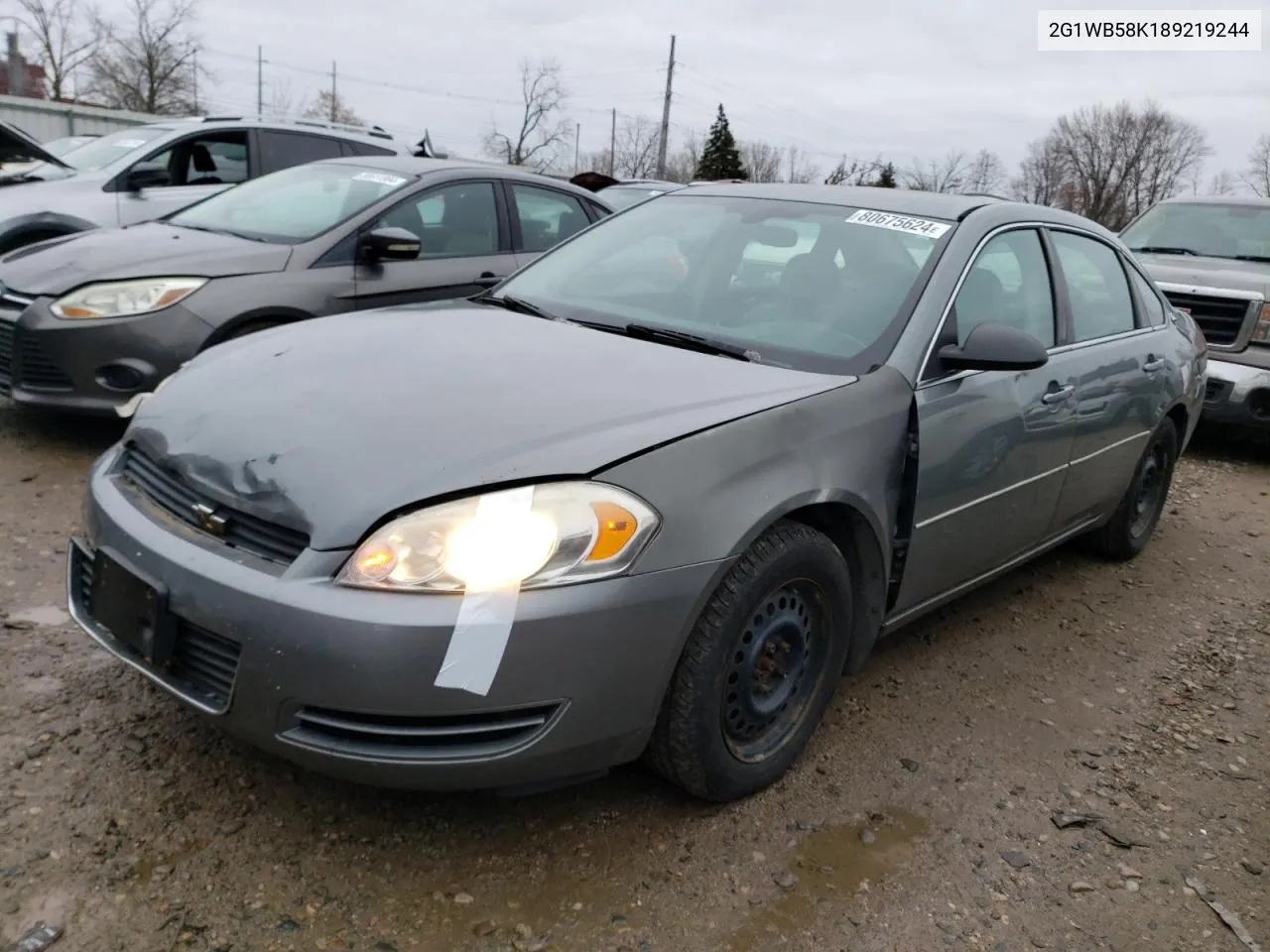 2008 Chevrolet Impala Ls VIN: 2G1WB58K189219244 Lot: 80675624