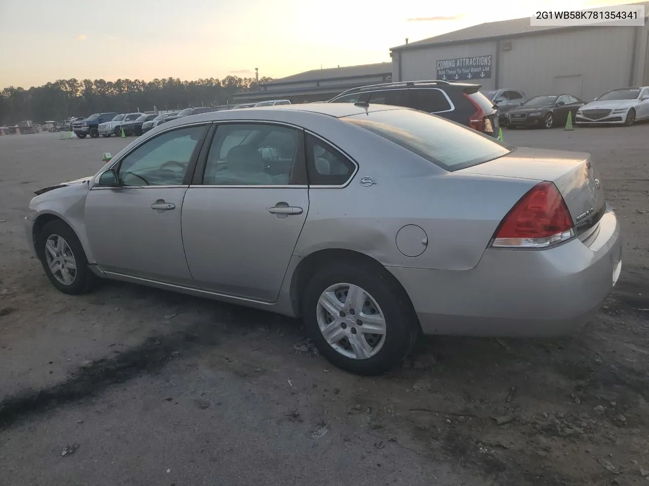 2008 Chevrolet Impala Ls VIN: 2G1WB58K781354341 Lot: 81789943