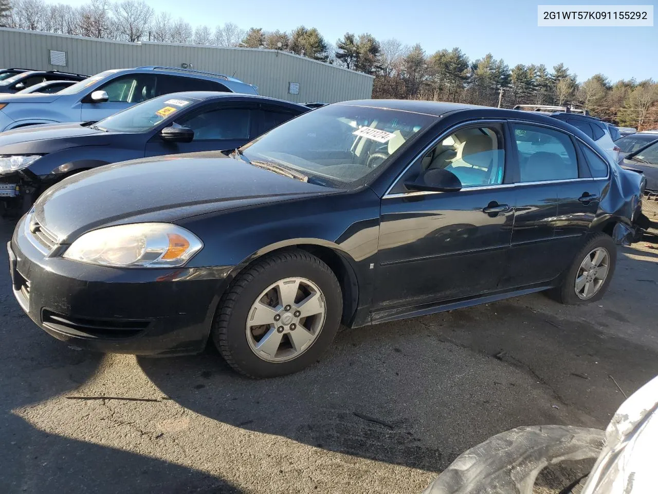 2009 Chevrolet Impala 1Lt VIN: 2G1WT57K091155292 Lot: 41411274