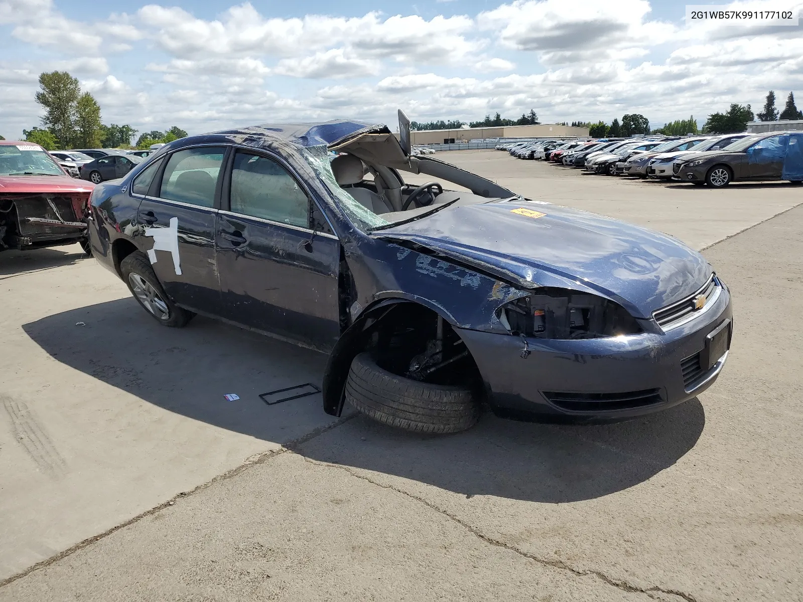 2009 Chevrolet Impala Ls VIN: 2G1WB57K991177102 Lot: 55499654