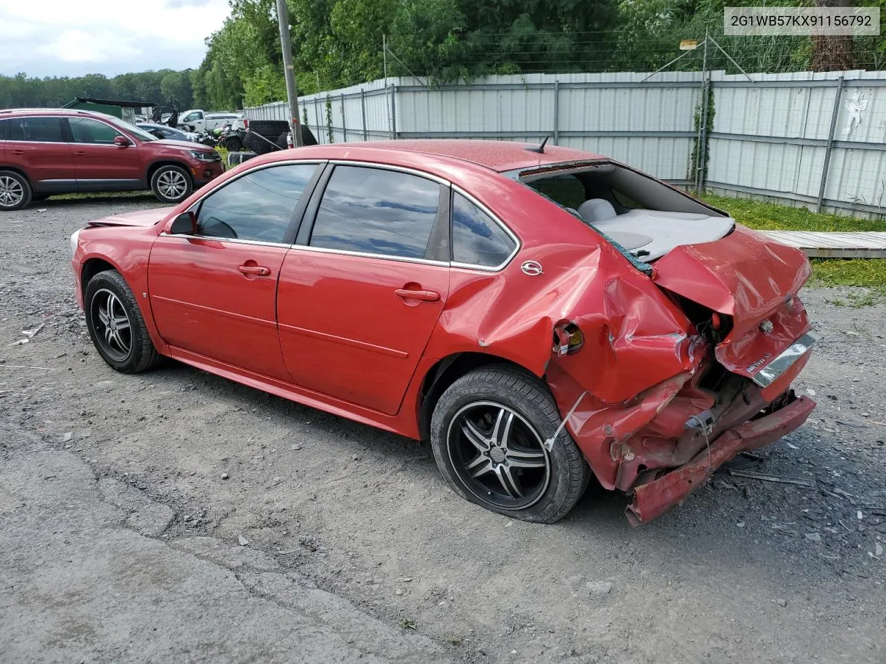 2G1WB57KX91156792 2009 Chevrolet Impala Ls