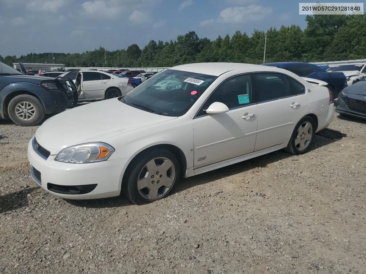 2009 Chevrolet Impala Ss VIN: 2G1WD57C291281840 Lot: 65559504