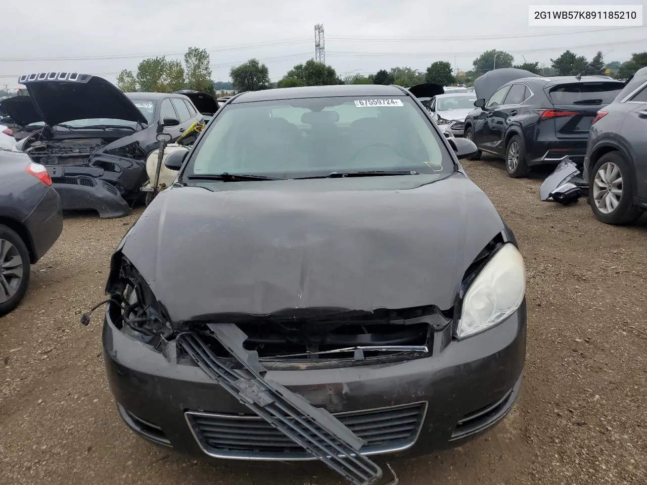 2009 Chevrolet Impala Ls VIN: 2G1WB57K891185210 Lot: 67559724