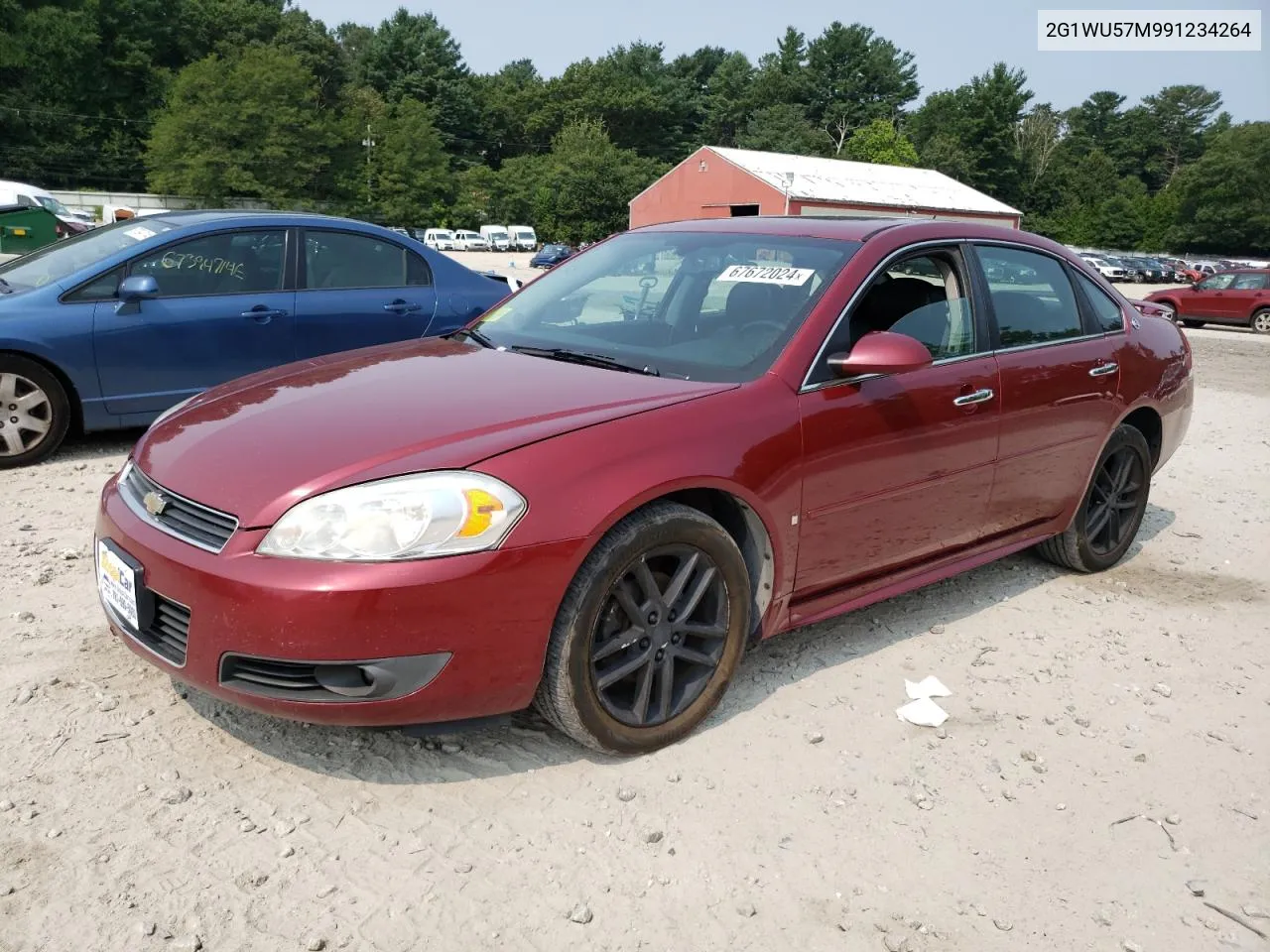 2009 Chevrolet Impala Ltz VIN: 2G1WU57M991234264 Lot: 67672024