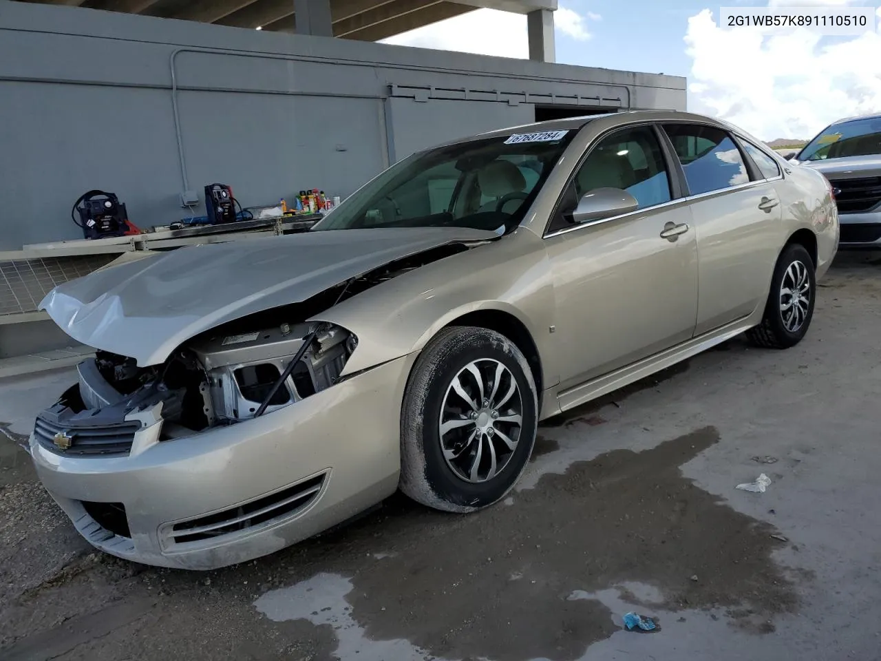 2009 Chevrolet Impala Ls VIN: 2G1WB57K891110510 Lot: 67687284