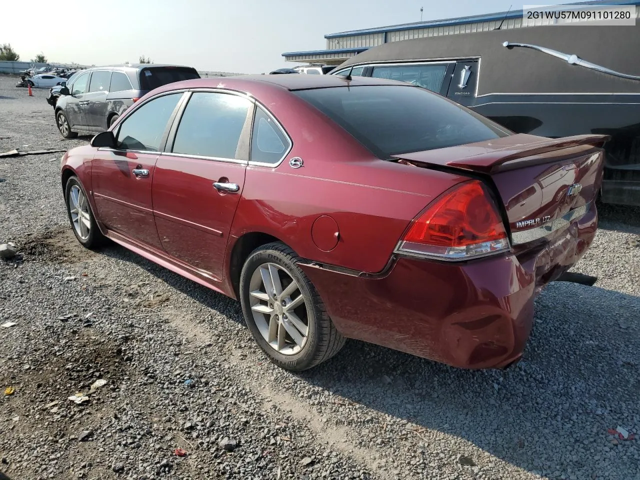 2009 Chevrolet Impala Ltz VIN: 2G1WU57M091101280 Lot: 70867924