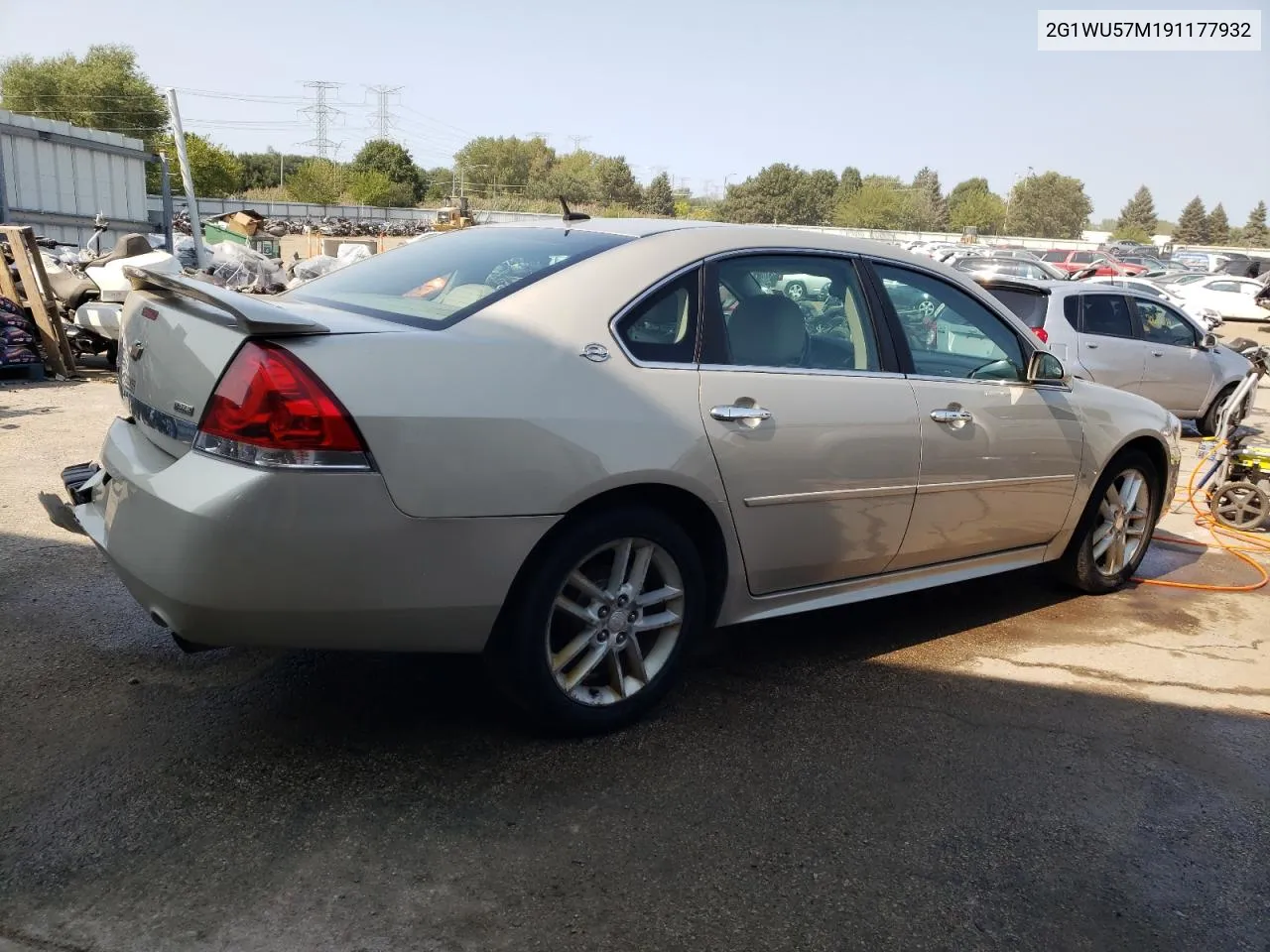 2009 Chevrolet Impala Ltz VIN: 2G1WU57M191177932 Lot: 70873064