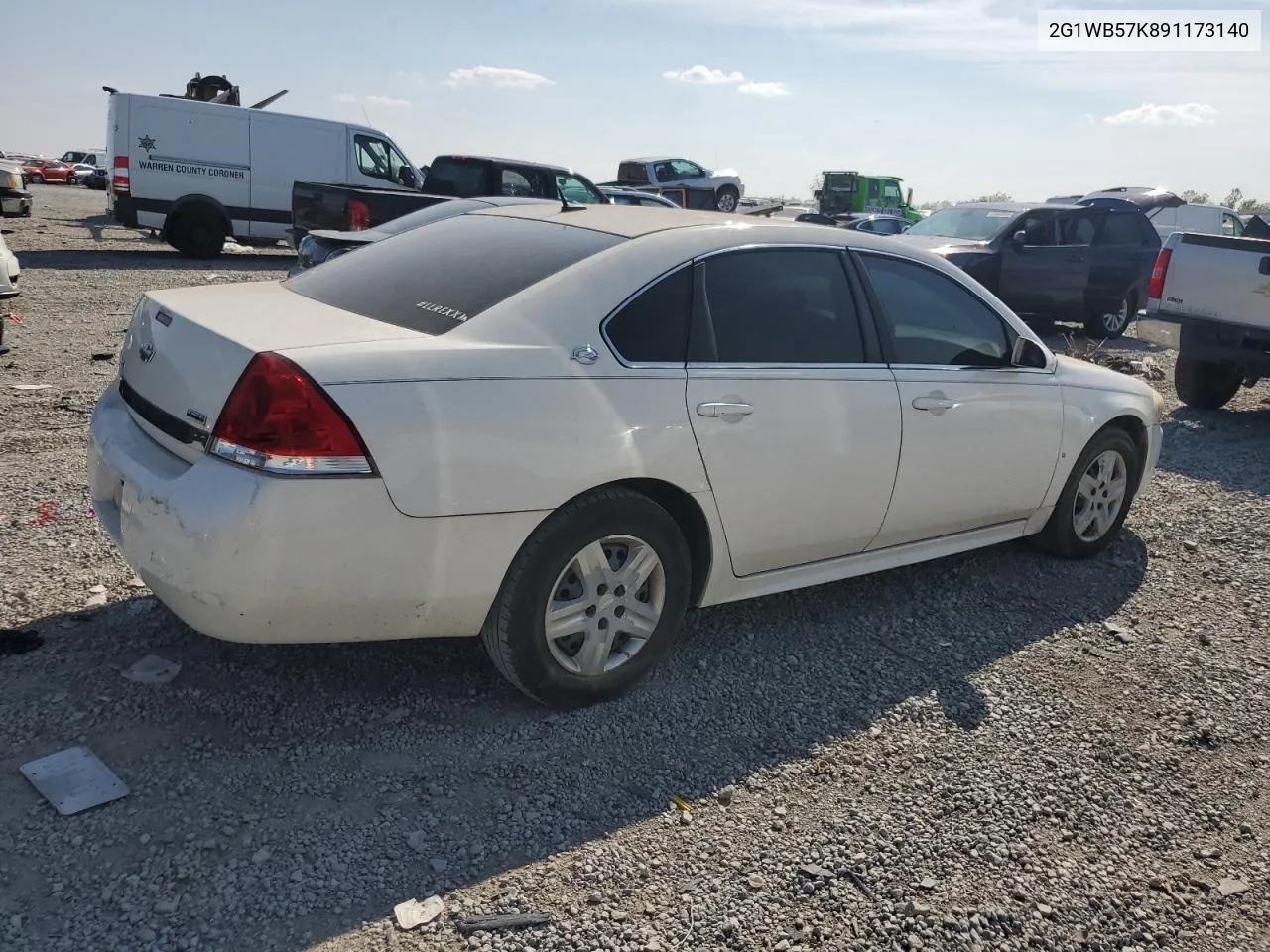 2009 Chevrolet Impala Ls VIN: 2G1WB57K891173140 Lot: 70973844