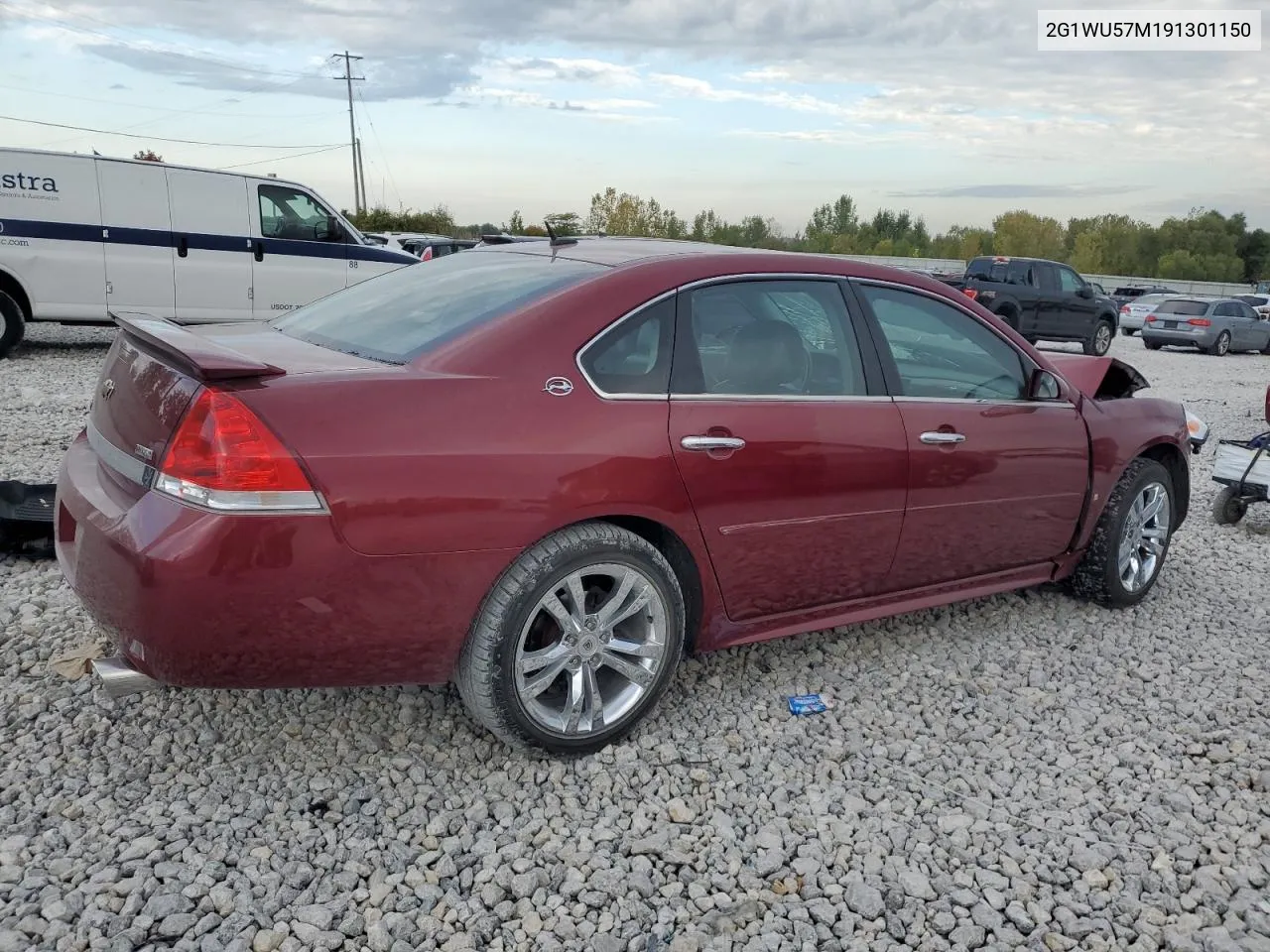 2009 Chevrolet Impala Ltz VIN: 2G1WU57M191301150 Lot: 72497054