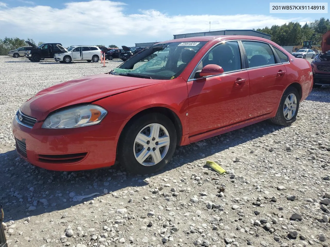 2009 Chevrolet Impala Ls VIN: 2G1WB57KX91148918 Lot: 72991824