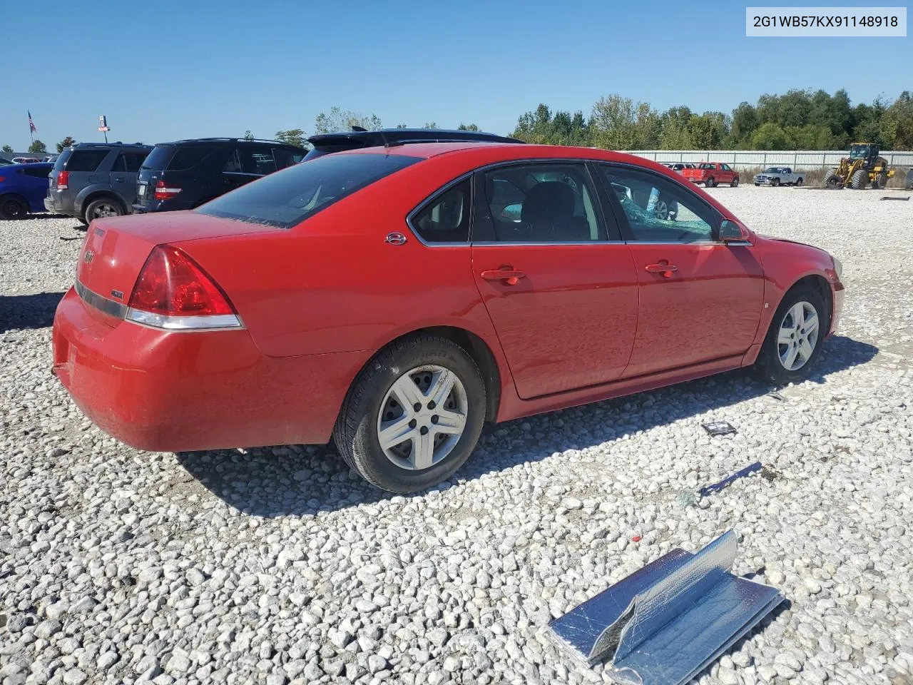 2009 Chevrolet Impala Ls VIN: 2G1WB57KX91148918 Lot: 72991824