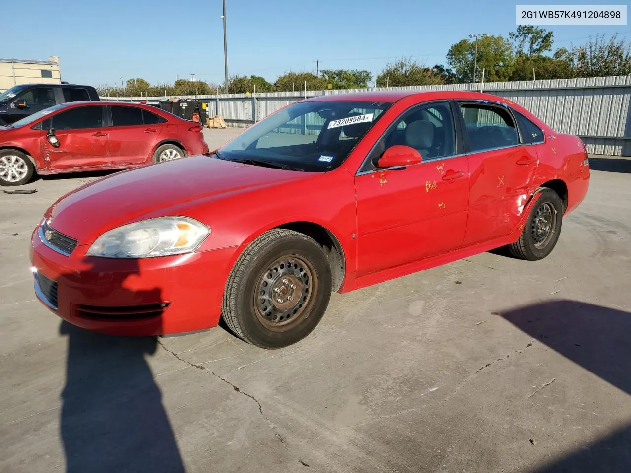 2009 Chevrolet Impala Ls VIN: 2G1WB57K491204898 Lot: 73209584