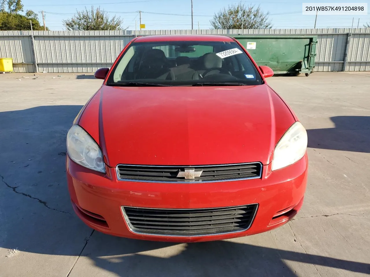 2009 Chevrolet Impala Ls VIN: 2G1WB57K491204898 Lot: 73209584