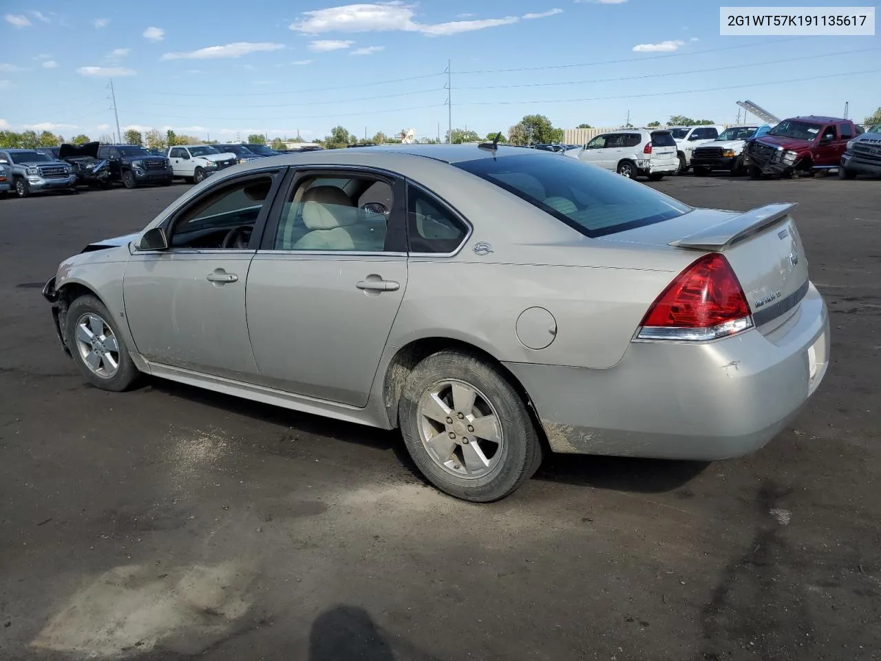 2009 Chevrolet Impala 1Lt VIN: 2G1WT57K191135617 Lot: 73488444