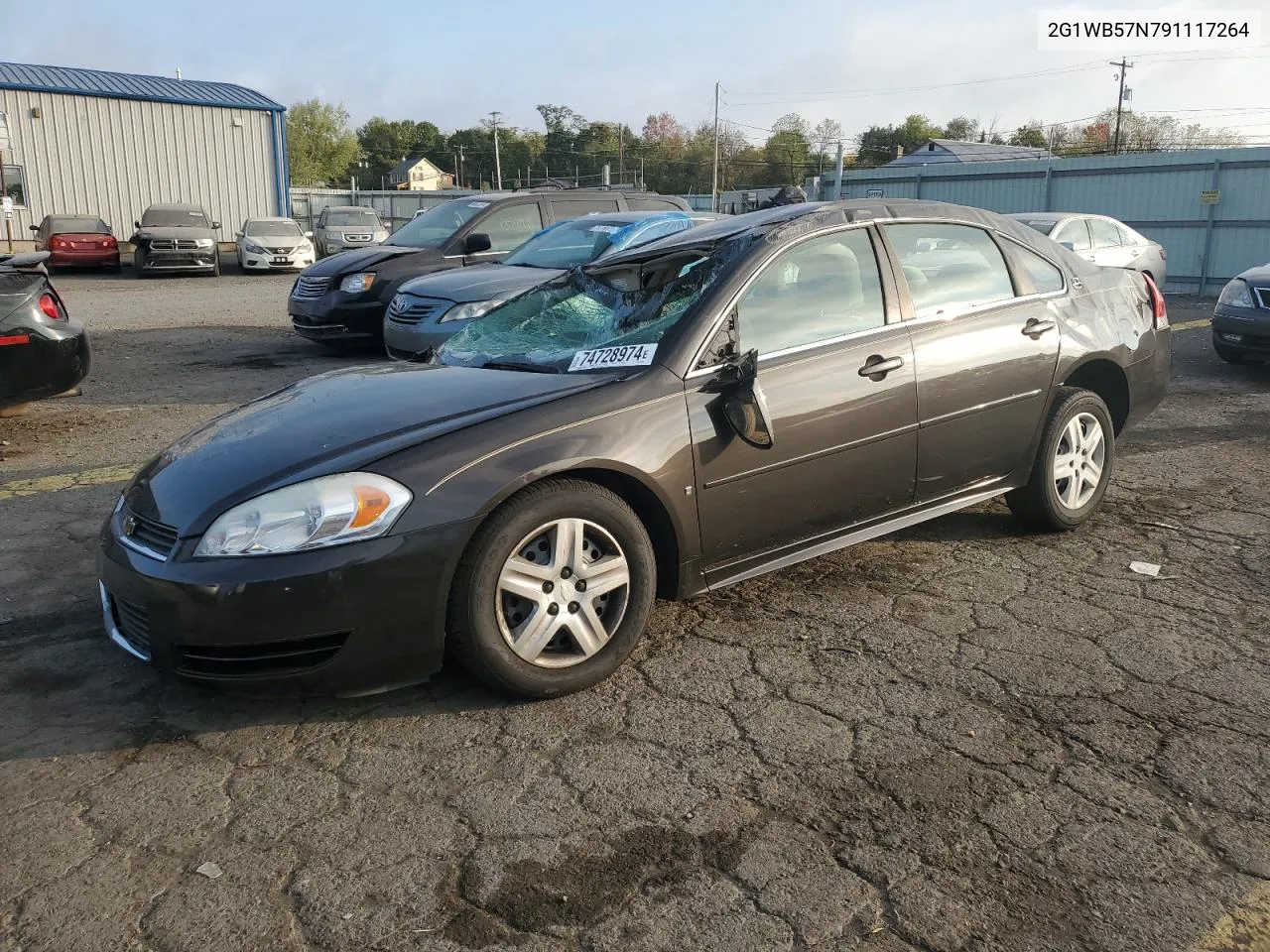 2009 Chevrolet Impala Ls VIN: 2G1WB57N791117264 Lot: 74728974