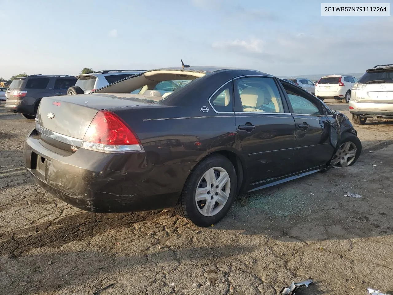 2009 Chevrolet Impala Ls VIN: 2G1WB57N791117264 Lot: 74728974