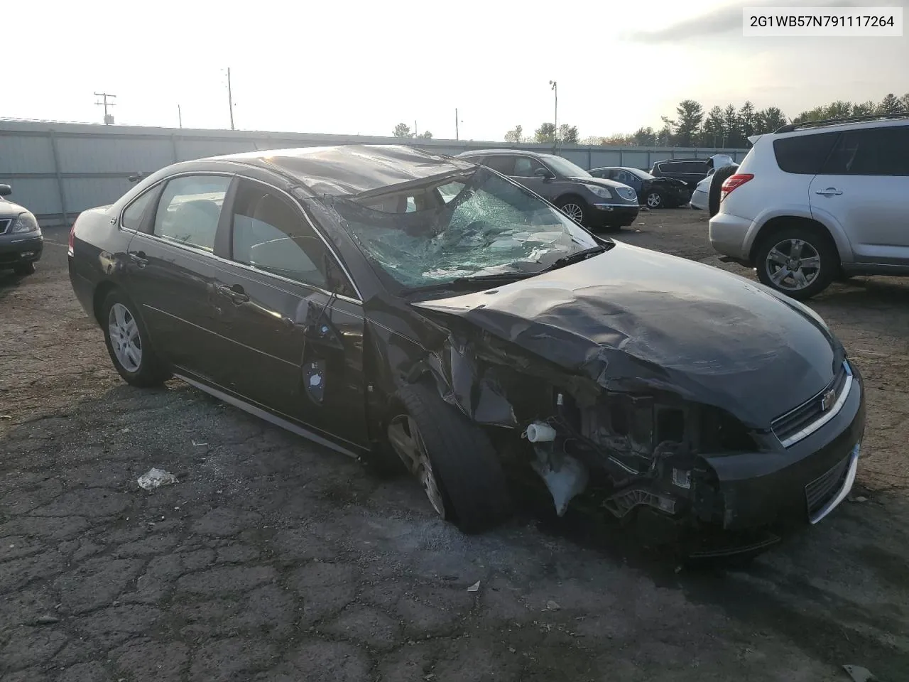 2009 Chevrolet Impala Ls VIN: 2G1WB57N791117264 Lot: 74728974