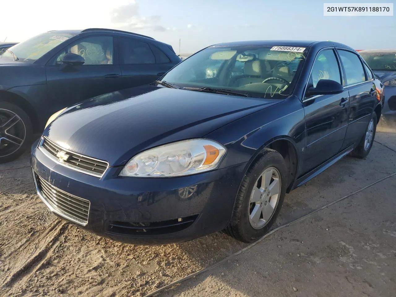 2009 Chevrolet Impala 1Lt VIN: 2G1WT57K891188170 Lot: 75088374