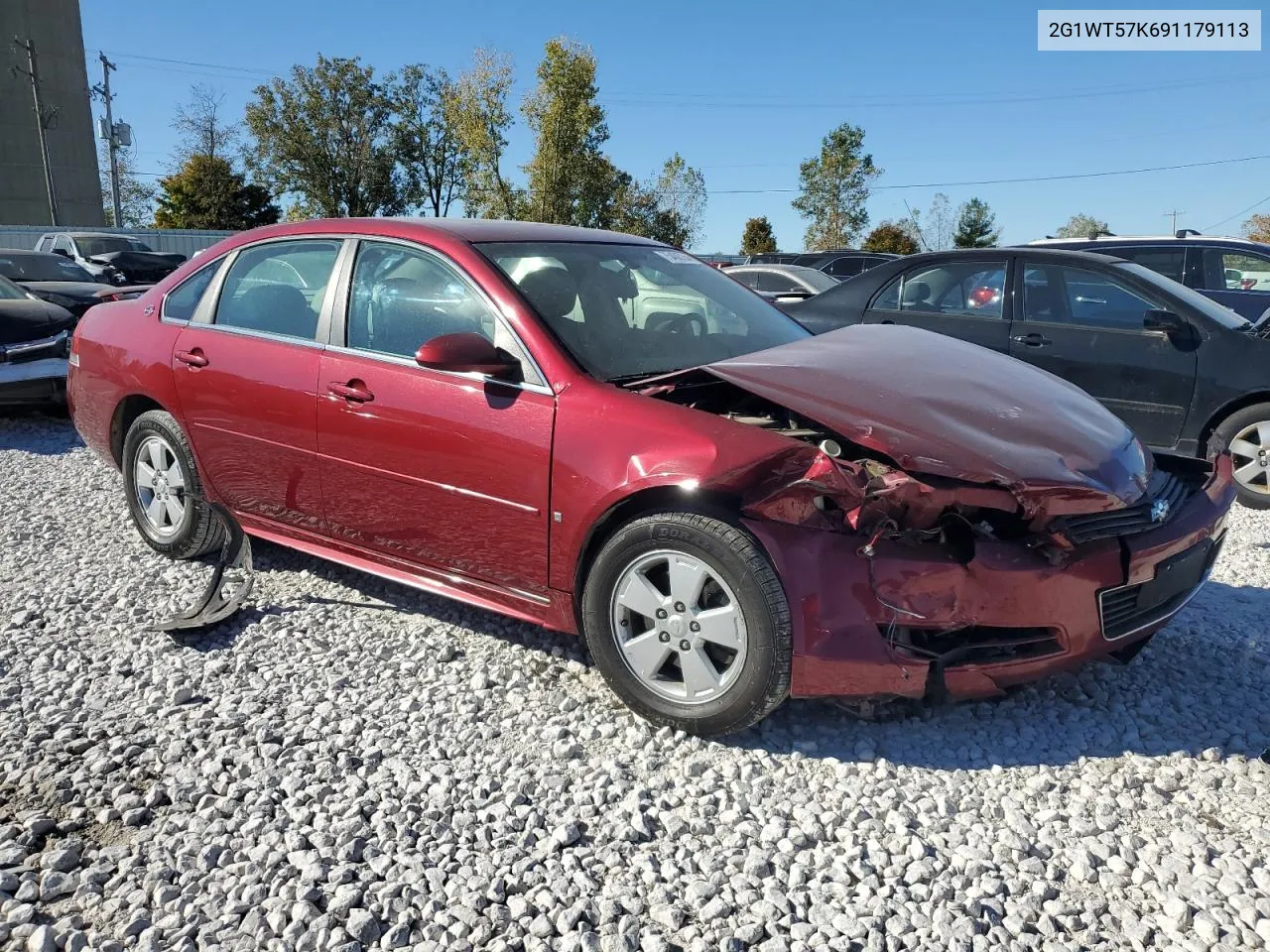 2009 Chevrolet Impala 1Lt VIN: 2G1WT57K691179113 Lot: 75408754