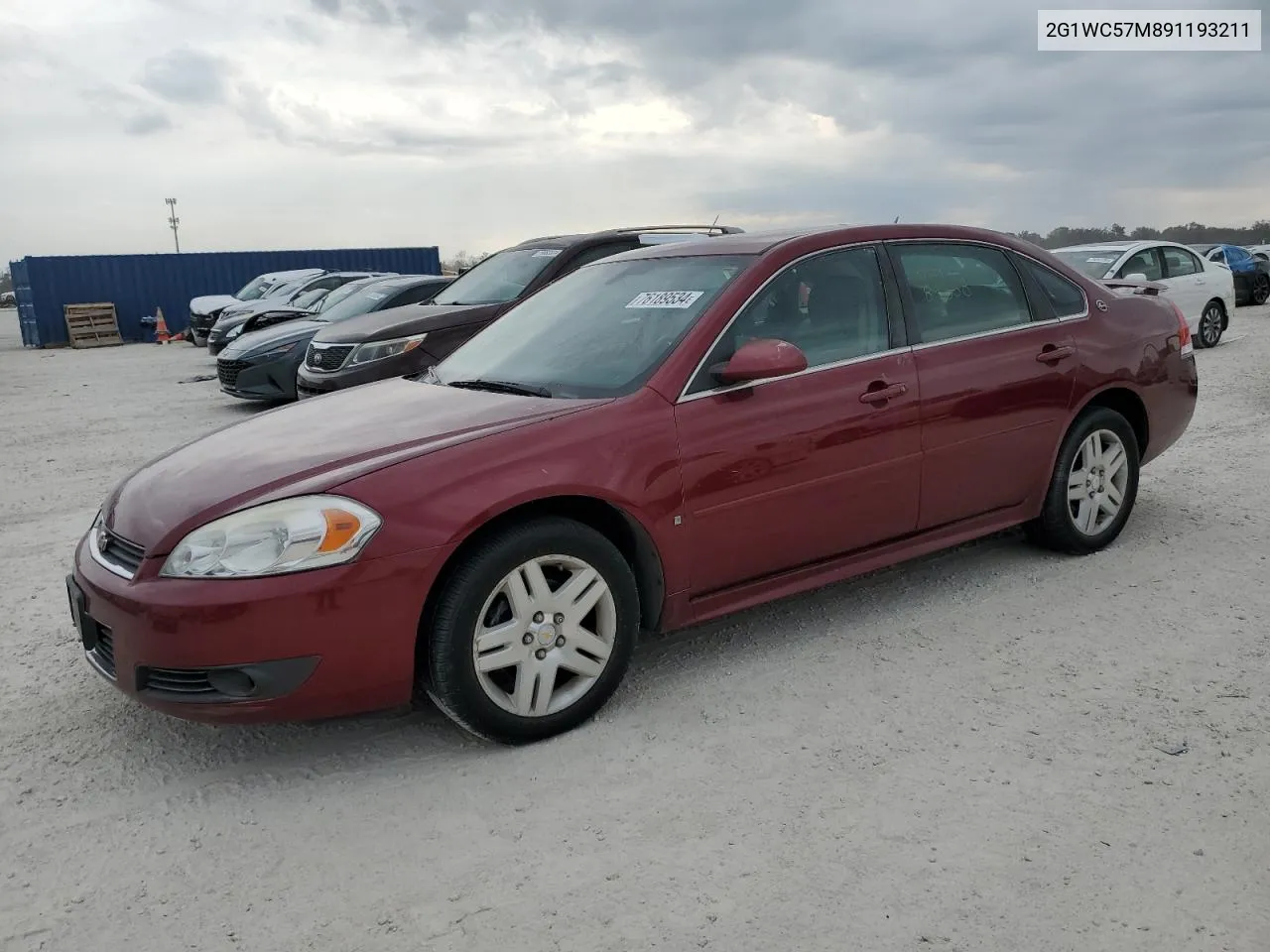 2009 Chevrolet Impala 2Lt VIN: 2G1WC57M891193211 Lot: 76189534