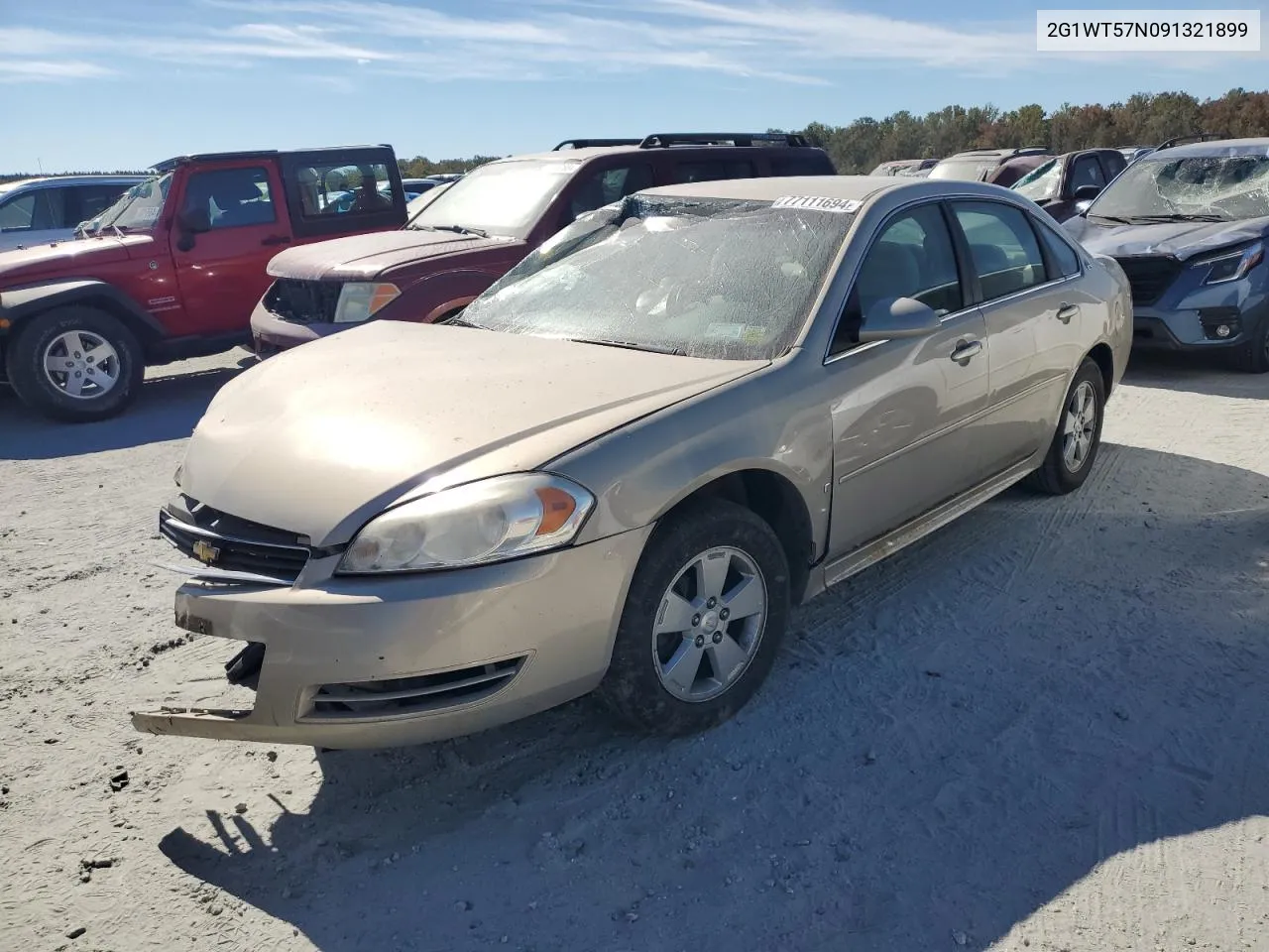 2009 Chevrolet Impala 1Lt VIN: 2G1WT57N091321899 Lot: 77111694