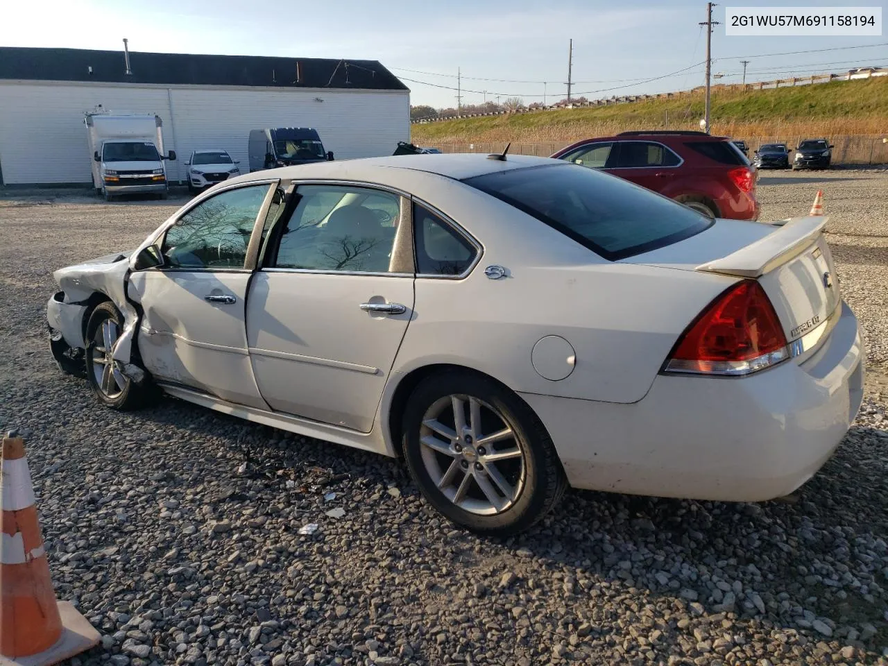 2009 Chevrolet Impala Ltz VIN: 2G1WU57M691158194 Lot: 78449274