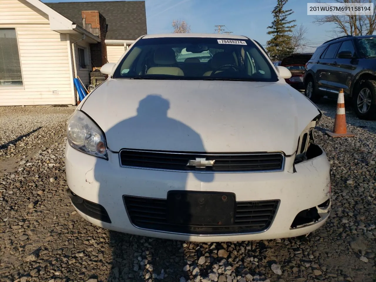 2009 Chevrolet Impala Ltz VIN: 2G1WU57M691158194 Lot: 78449274