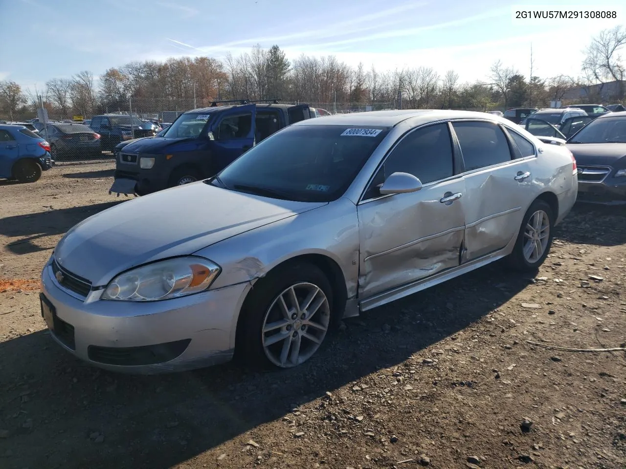 2009 Chevrolet Impala Ltz VIN: 2G1WU57M291308088 Lot: 80007934