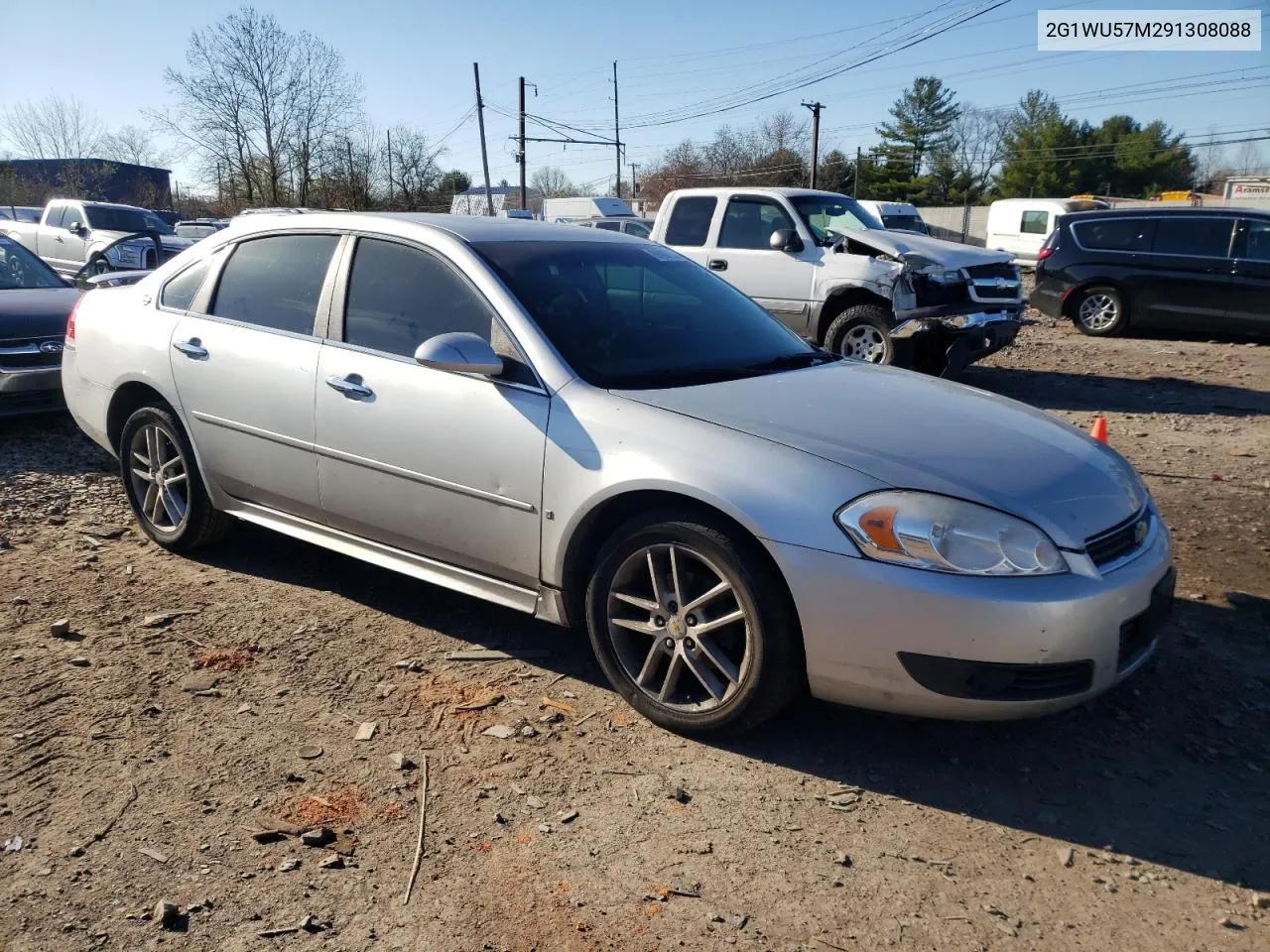 2009 Chevrolet Impala Ltz VIN: 2G1WU57M291308088 Lot: 80007934