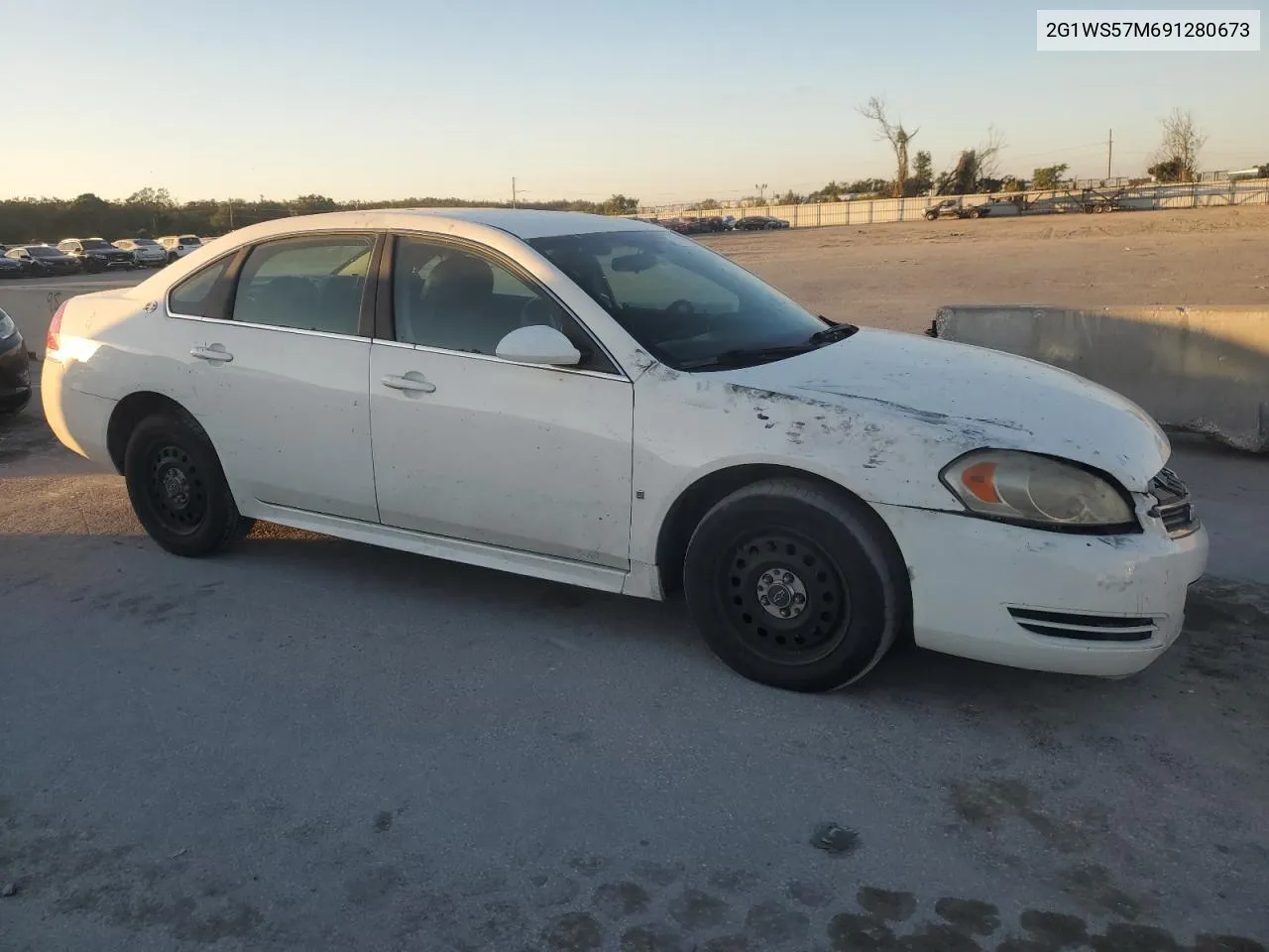 2009 Chevrolet Impala Police VIN: 2G1WS57M691280673 Lot: 81179844