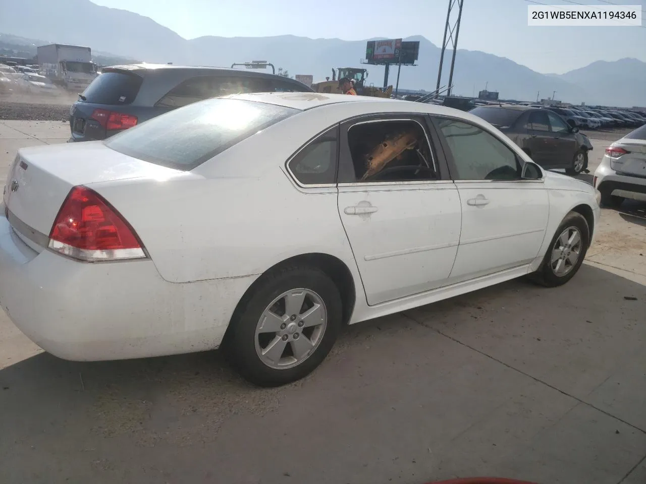 2010 Chevrolet Impala Lt VIN: 2G1WB5ENXA1194346 Lot: 65769454