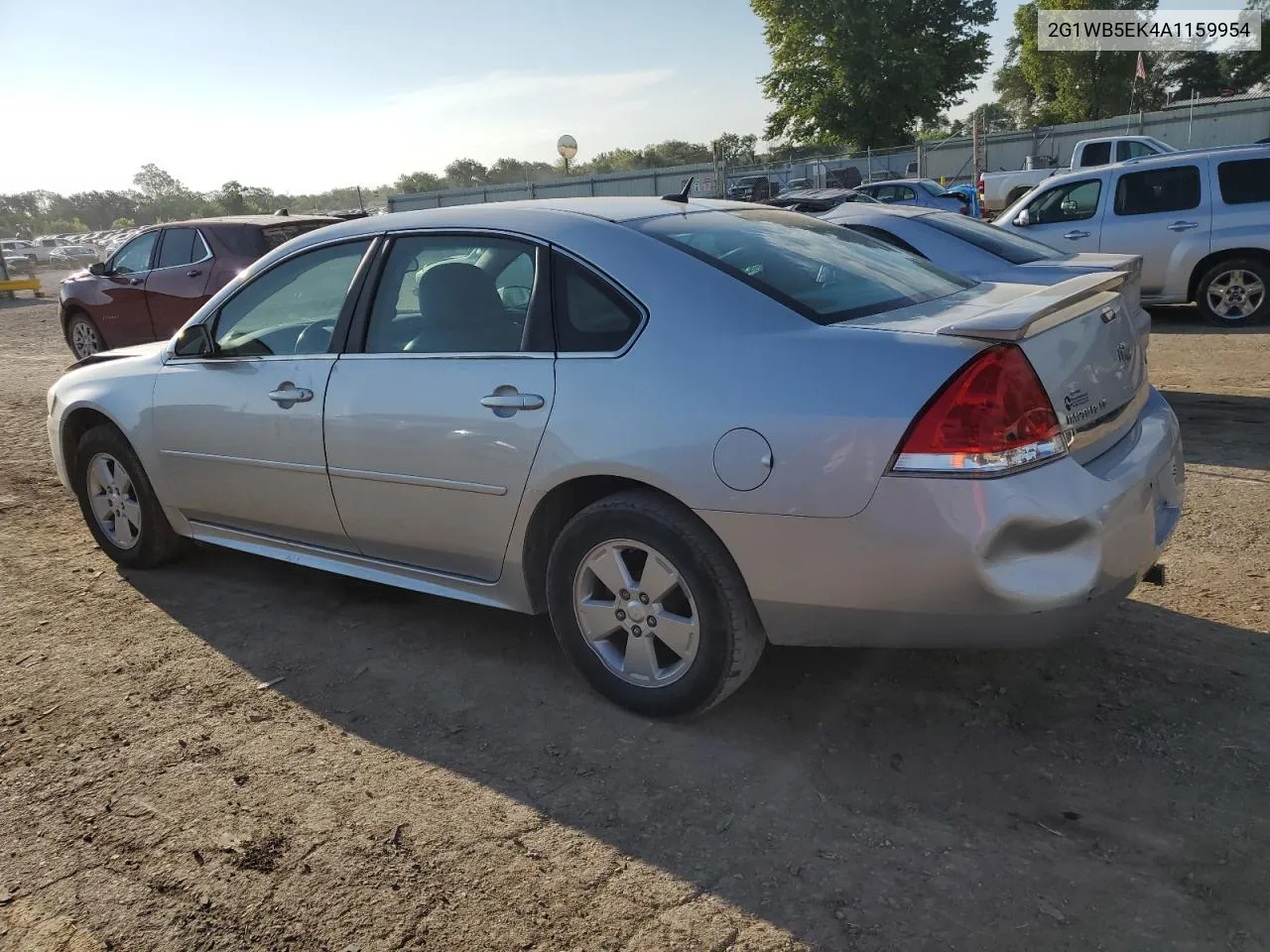 2010 Chevrolet Impala Lt VIN: 2G1WB5EK4A1159954 Lot: 72165414