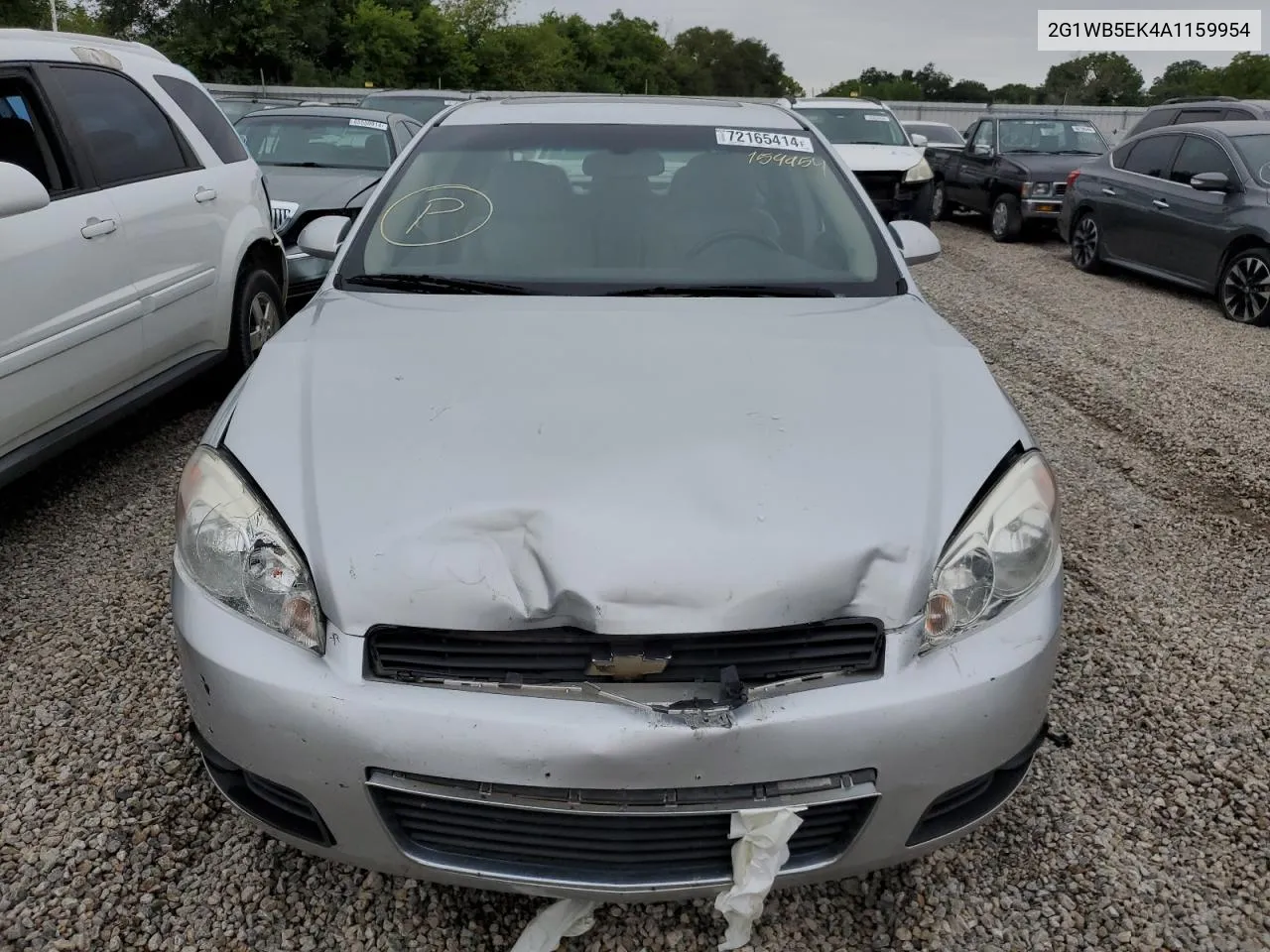 2010 Chevrolet Impala Lt VIN: 2G1WB5EK4A1159954 Lot: 72165414